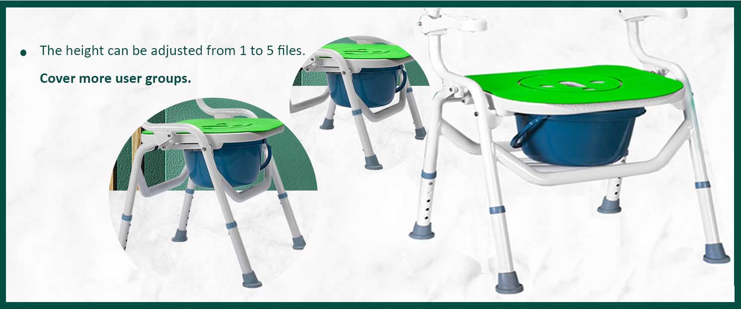 foldable commode chair