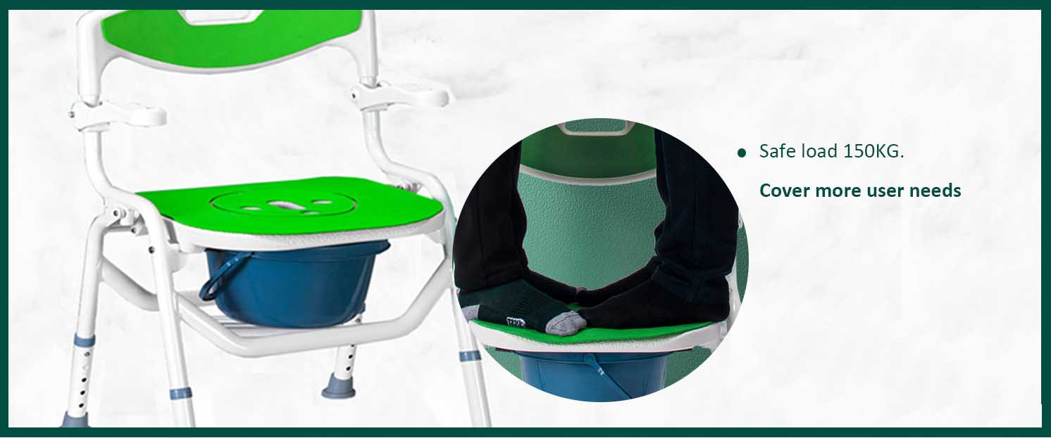 folding commode chair