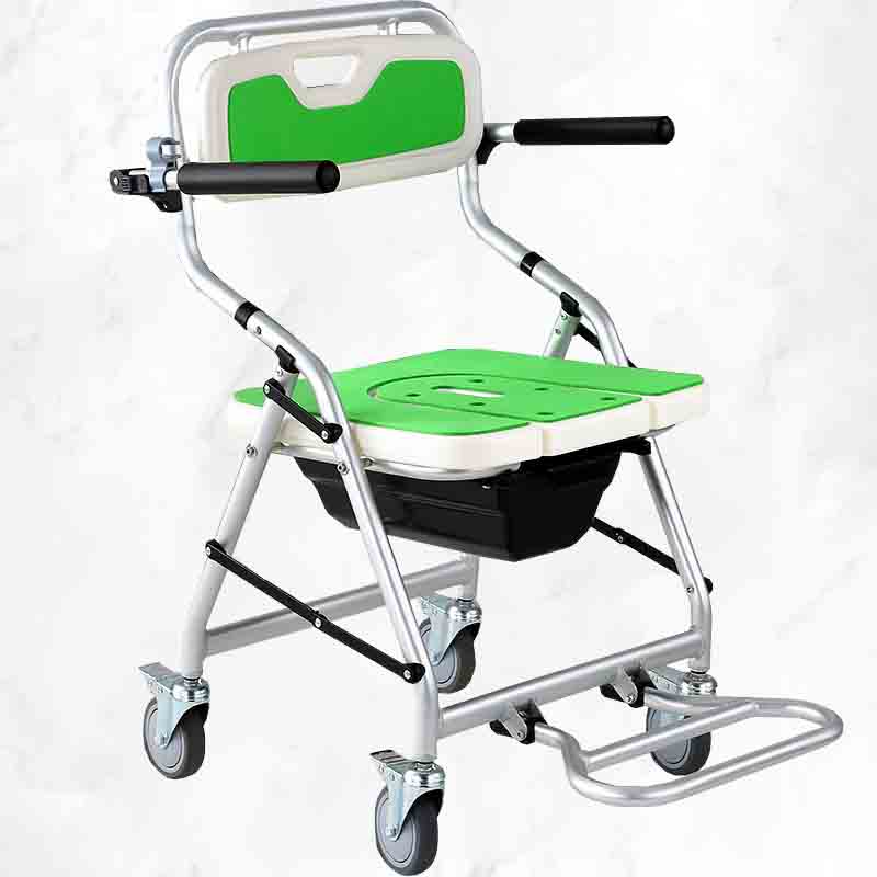 Portable Mobile Toilet Shower Chair