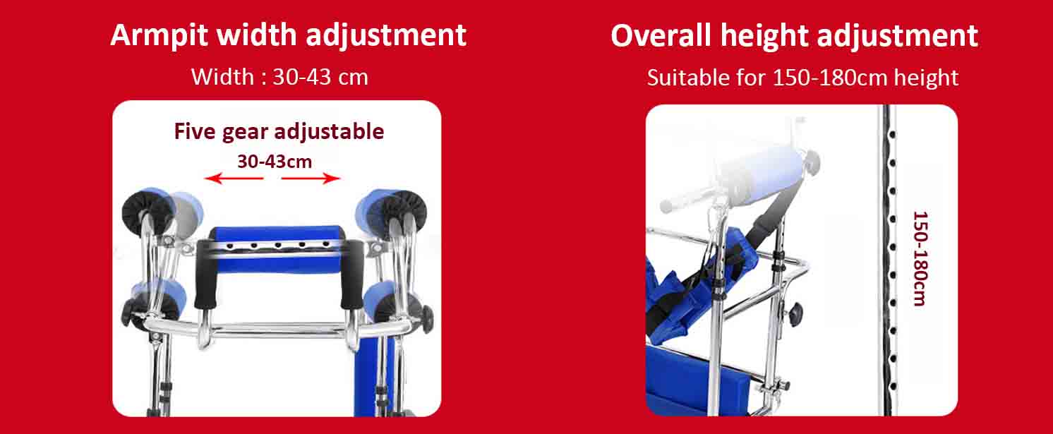 Male or female hemiplegic walking aid